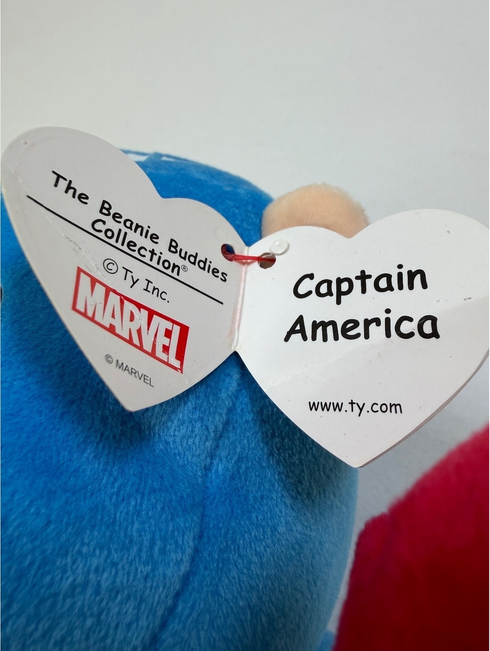 Ty Beanie Buddies Captain America Plush Toy Marvel - Picture 3 of 6